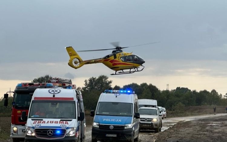 PŁAWY. Nieszczęśliwy wypadek przy pracy na budowie obwodnicy S1