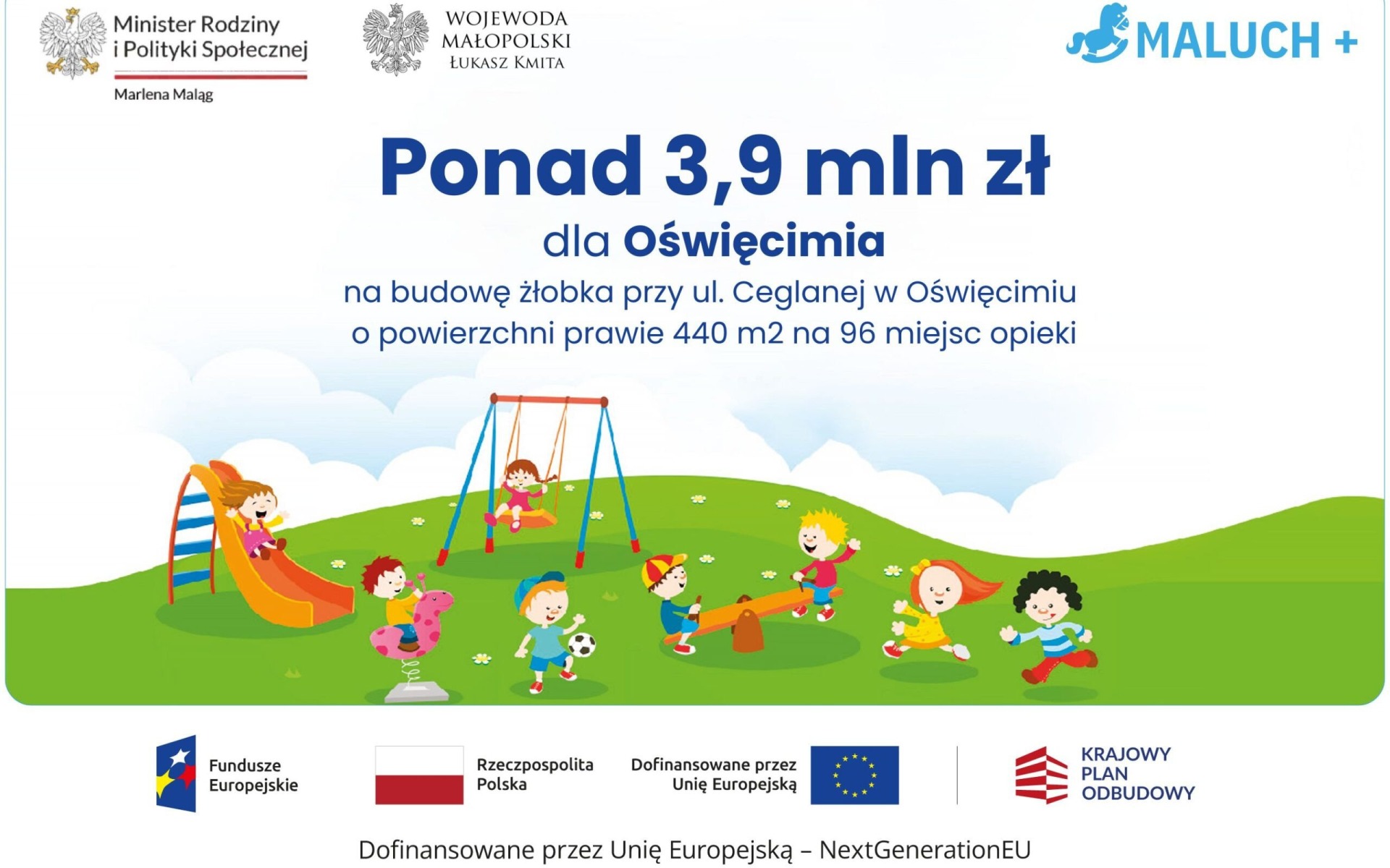 OŚWIĘCIM. Rząd Mateusza Morawieckiego wsparł finansowo nowy żłobek w Oświęcimiu