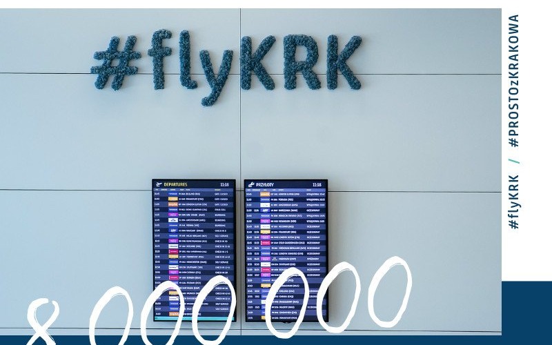 KRAKÓW. Kraków Airport obsłużył już 8 milionowego pasażera