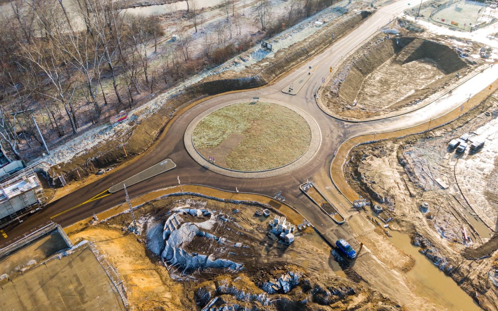 OŚWIĘCIM. Rondach na drogach wojewódzkich do Wigilii zostaną otwarte