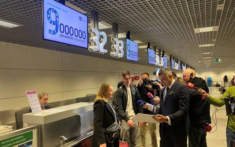 KRAKÓW. Regionalna Port Lotniczy Kraków Airport obsłużył 9 milionowego pasażera