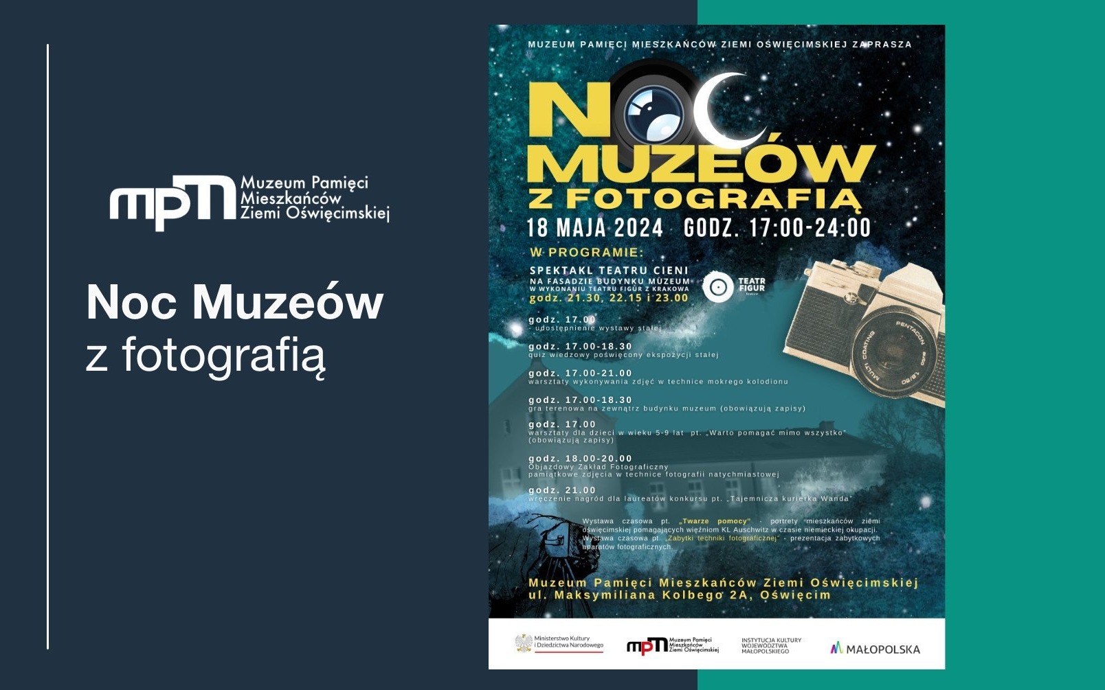 OŚWIĘCIM. Noc Muzeów z fotografią: upamiętniania ludzi, miejsc i wydarzeń
