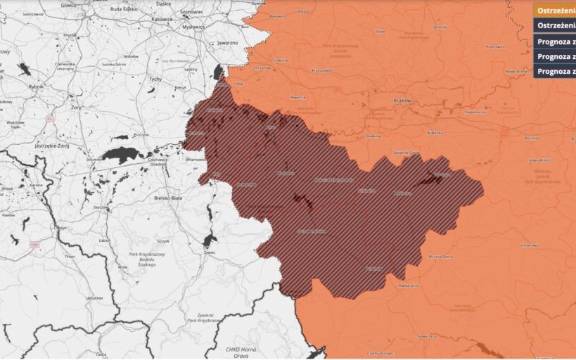 OŚWIĘCIM. IMGW-PIB ogłasza alarm trzeciego, najwyższego stopnia!