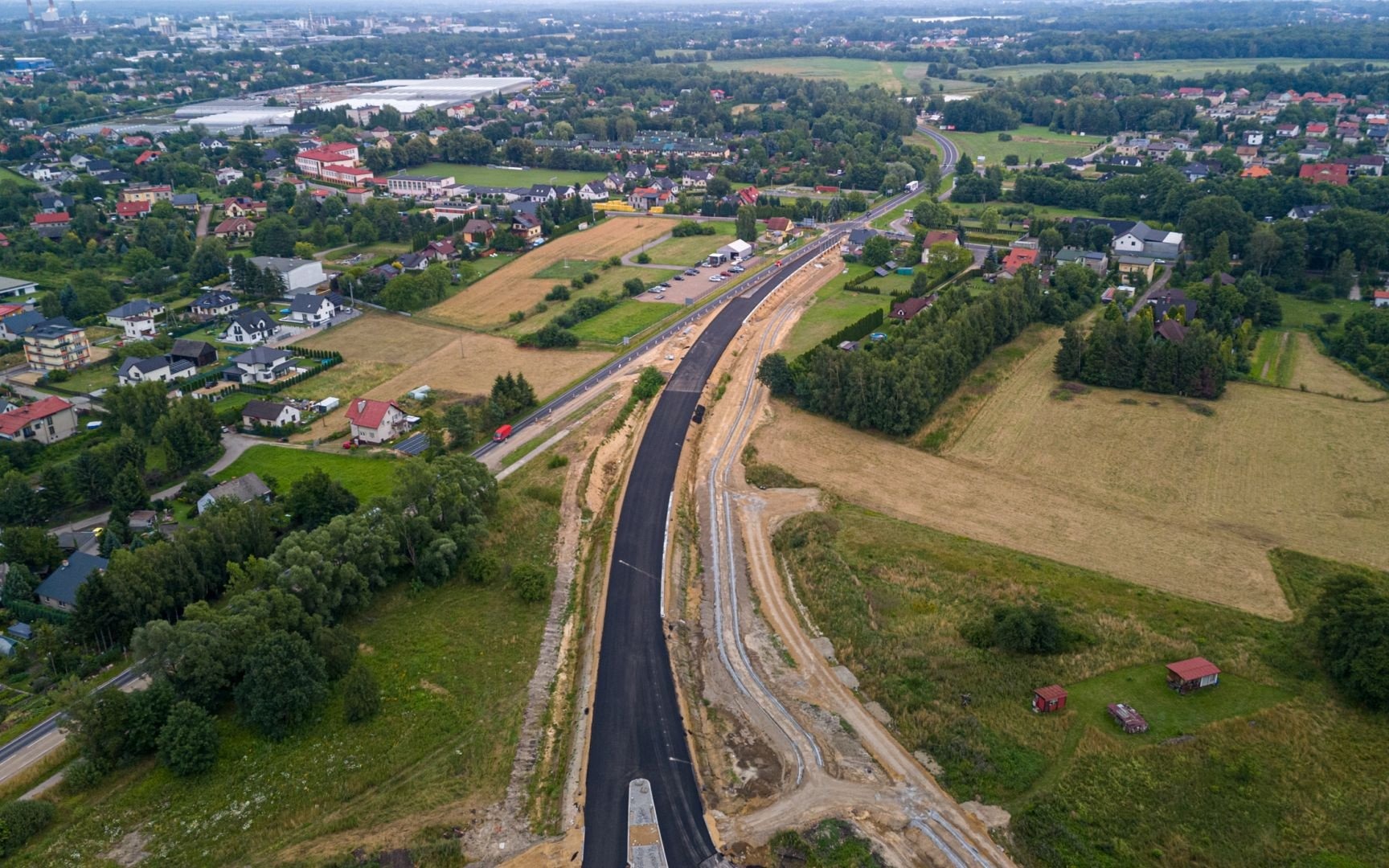 Trwa budowa obwodnicy Oświęcimia oraz nowego mostu na rzece Sole