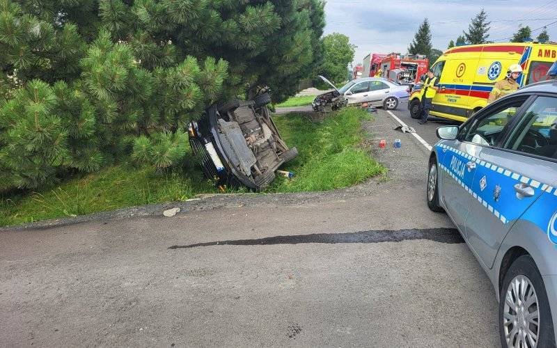 Kolizja drogowa w Bulowicach: przyczyną cukrzyca u kierowcy