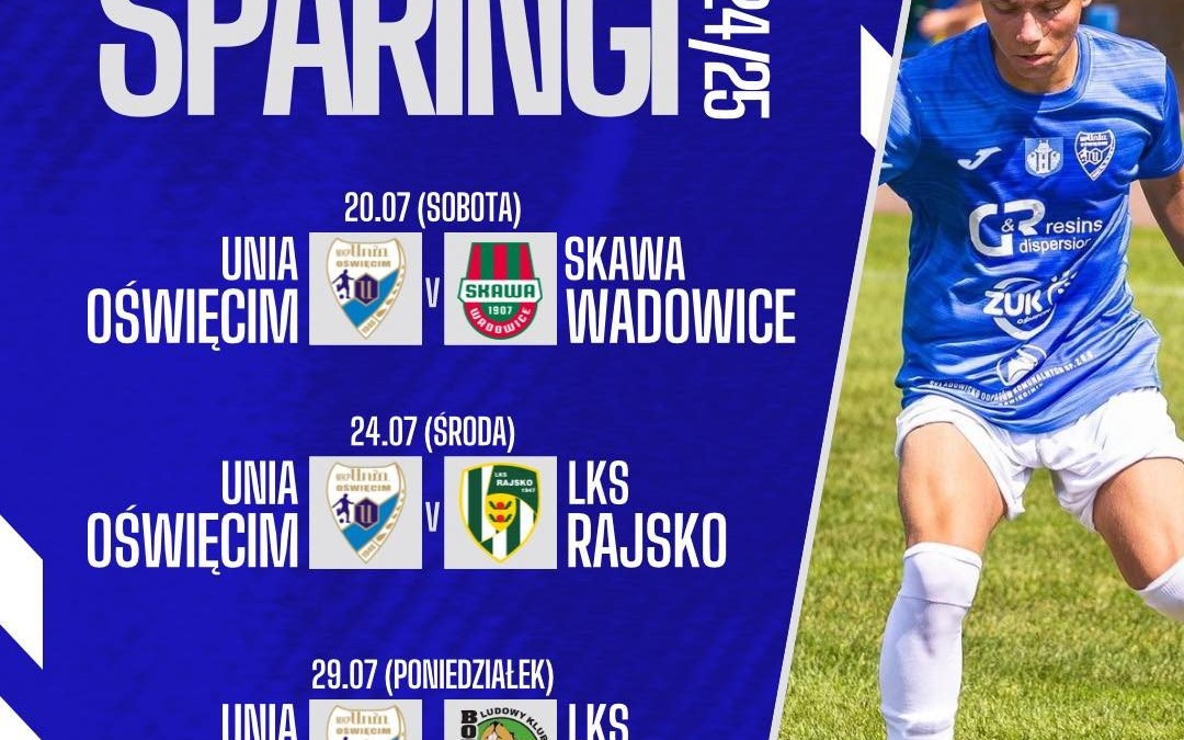 Sparingowe mecze miejskiego klubu piłkarskiego D&R Unia Oświęcim