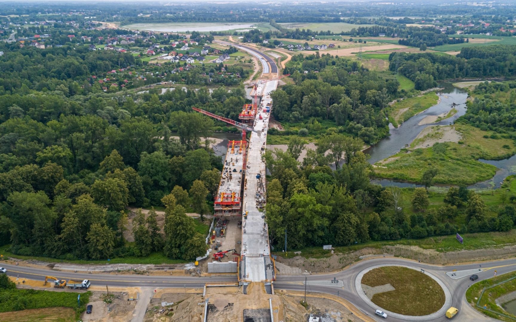 Tymczasowa organizacja ruchu na Ul. Legionów – montaż mostu