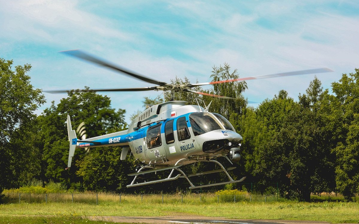 Super nowoczesny śmigłowiec Bell-407 GXi dla małopolskiej policji