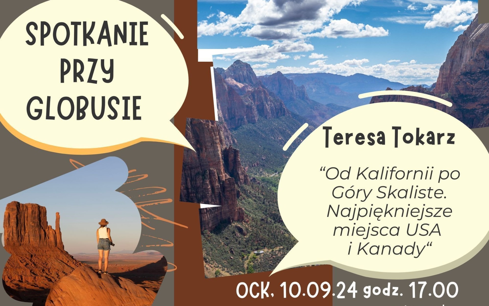 Odkryj najpiękniejsze miejsca USA i Kanady: spotkanie z Teresą Tokarz w Oświęcimskim Centrum Kultury