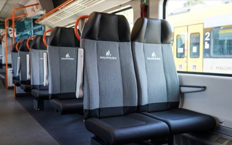 Nowe fotele RECARO Rail w Pociągach EN64 Kolei Małopolskich