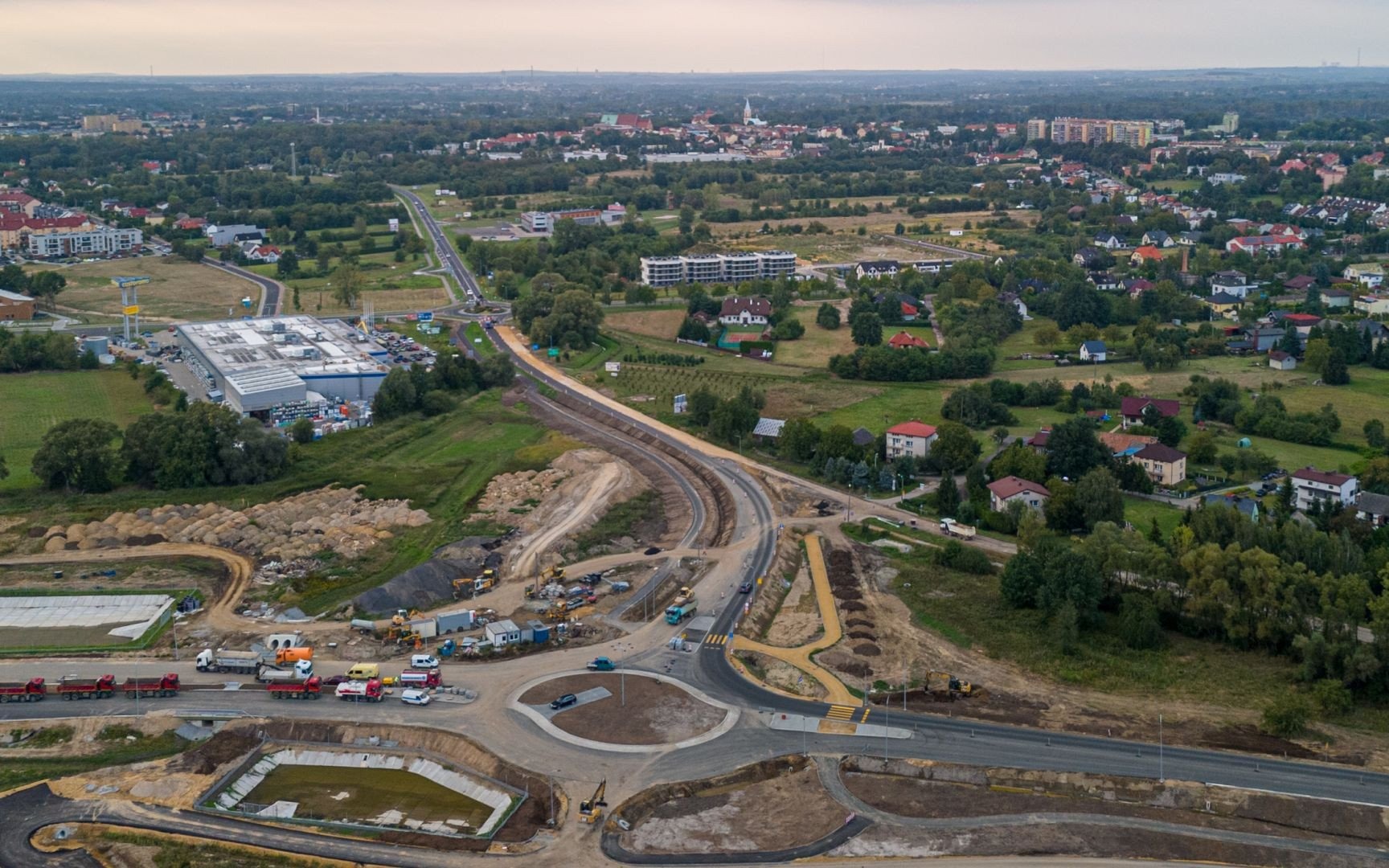 Budimex wydłuża prace na drodze krajowej 44 w Oświęcimiu