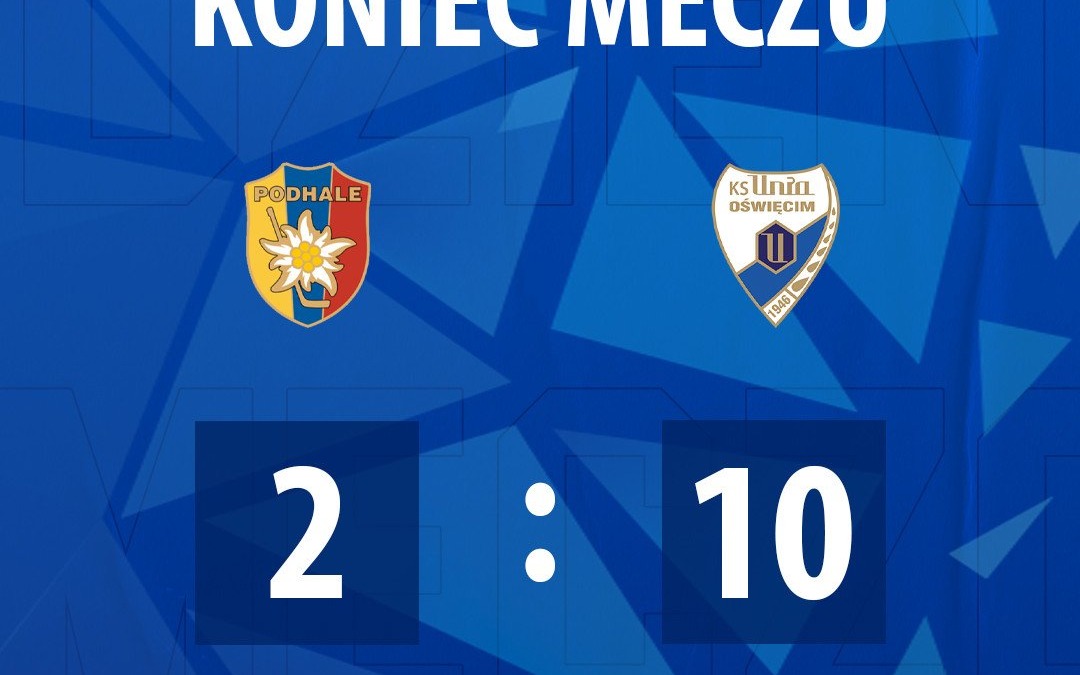 Hokejowy pogrom w Nowym Targu! Re-Plast Unia Oświęcim rozbija Podhale 10:2