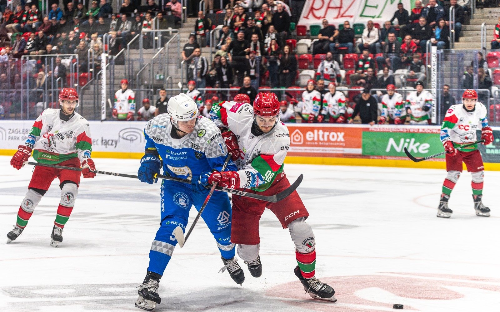 EC Będzin Zagłębie Sosnowiec wygrywa z Re-Plast Unią Oświęcim 4:3