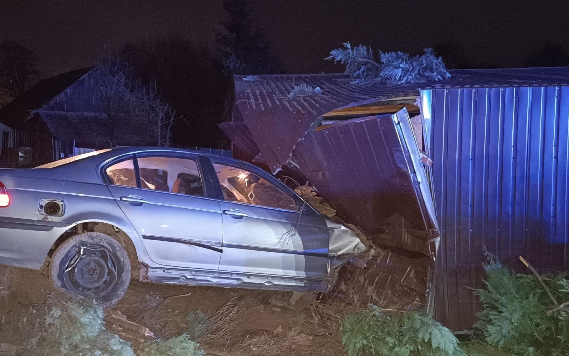 Polanka Wielka: 30-letni obywatel Ukrainy spowodował kolizję po alkoholu – miał 2,3 promila