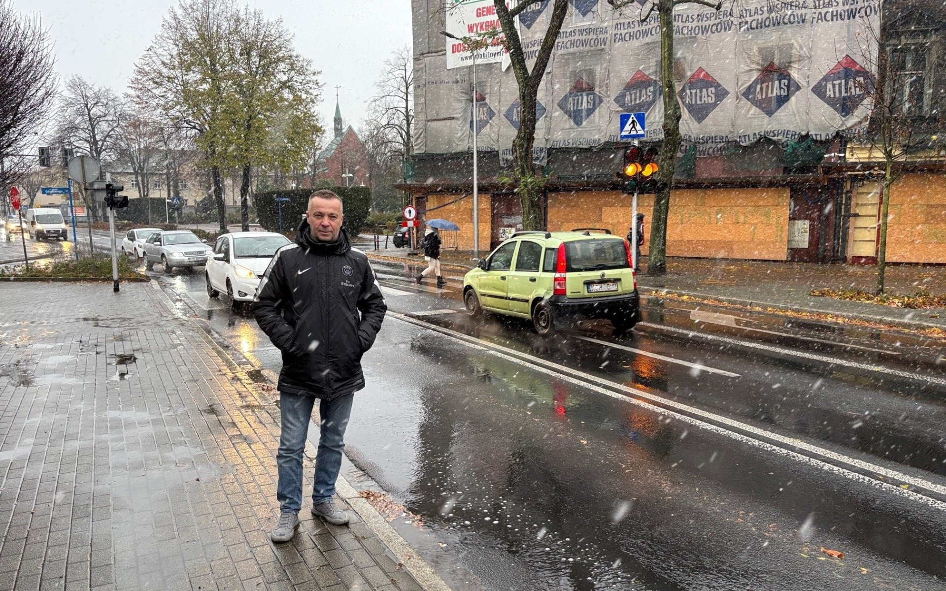 Czekamy na zieloną falę na ul. Dąbrowskiego w Oświęcimiu