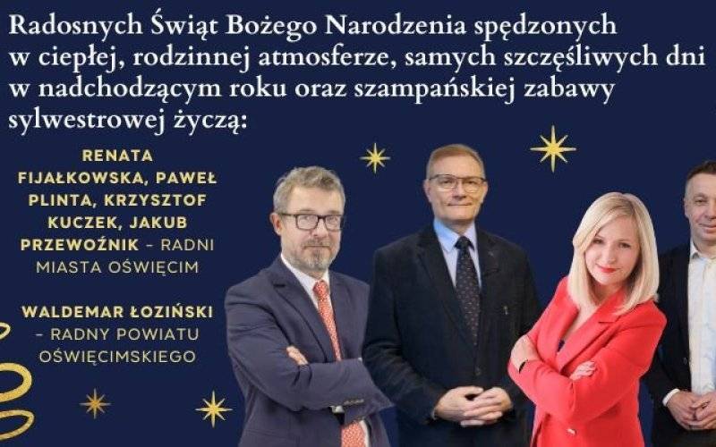 Świąteczna Życzenia Radnych Miasta Oświęcim i Powiatu Oświęcimskiego