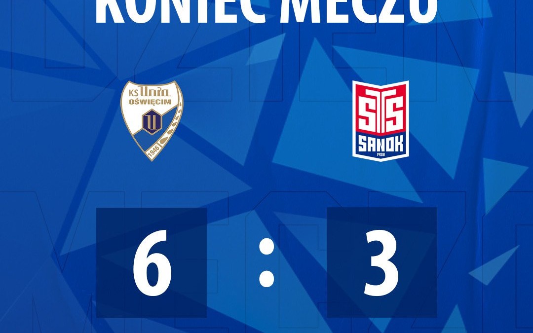 Re-Plast Unia Oświęcim pokonuje Texom STS Sanok 6:3