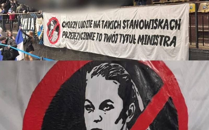 Kontrowersje wokół wypowiedzi minister edukacji. Radni Oświęcimia żądają dymisji, kibice manifestują oburzenie