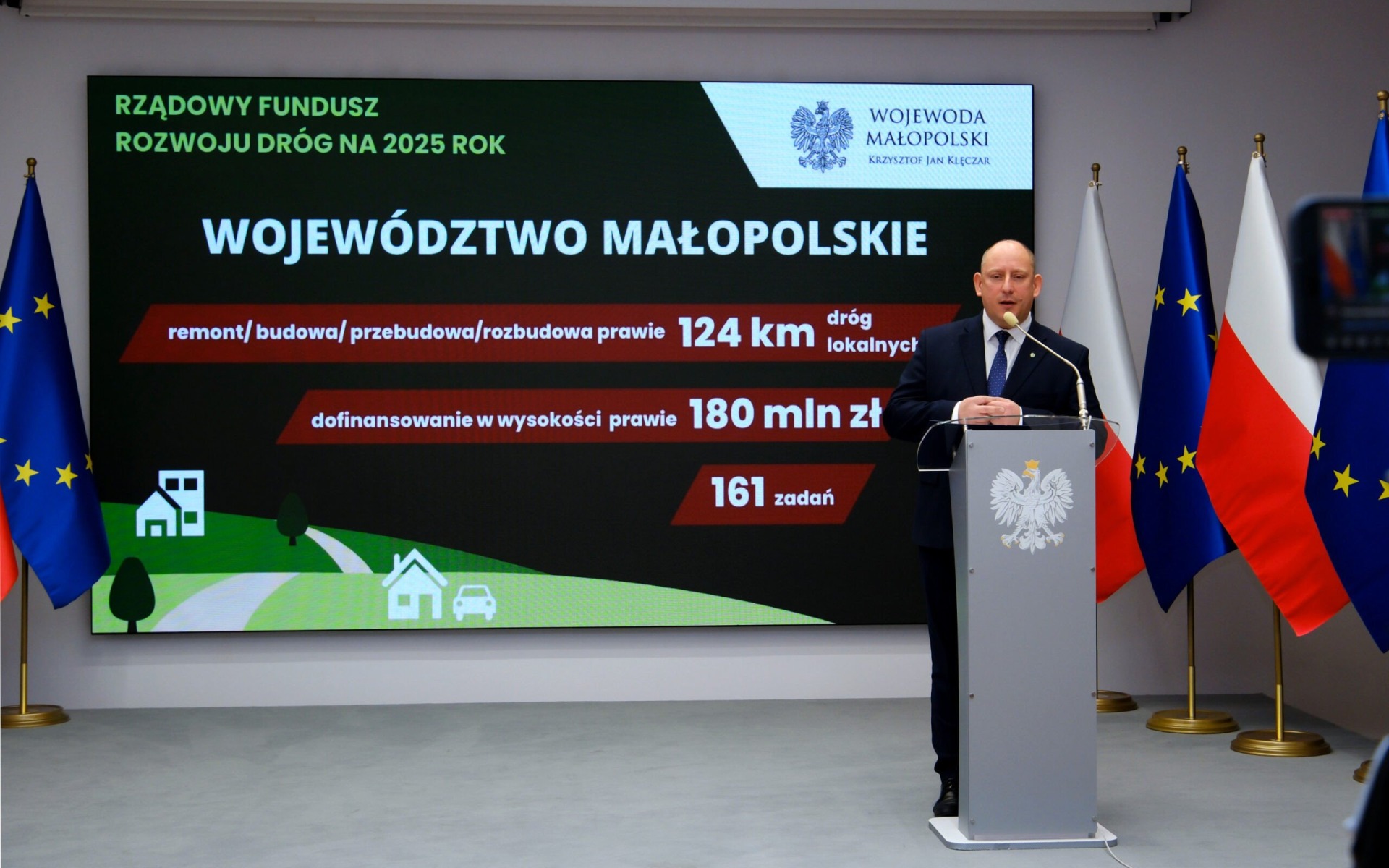 Premier Donald Tusk wspiera rozwój dróg w powiecie oświęcimskim – miliony na przebudowę w Polance Wielkiej