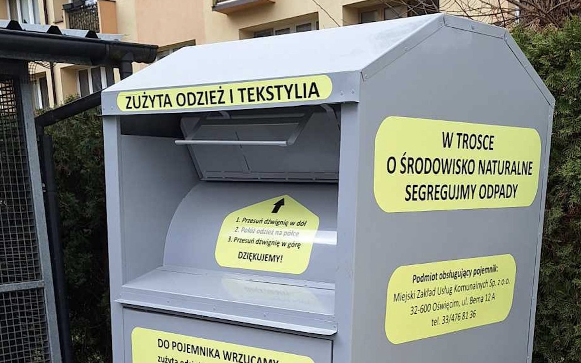 Gdzie wyrzucić starą odzież? Sprawdź lokalizacje kontenerów w Oświęcimiu