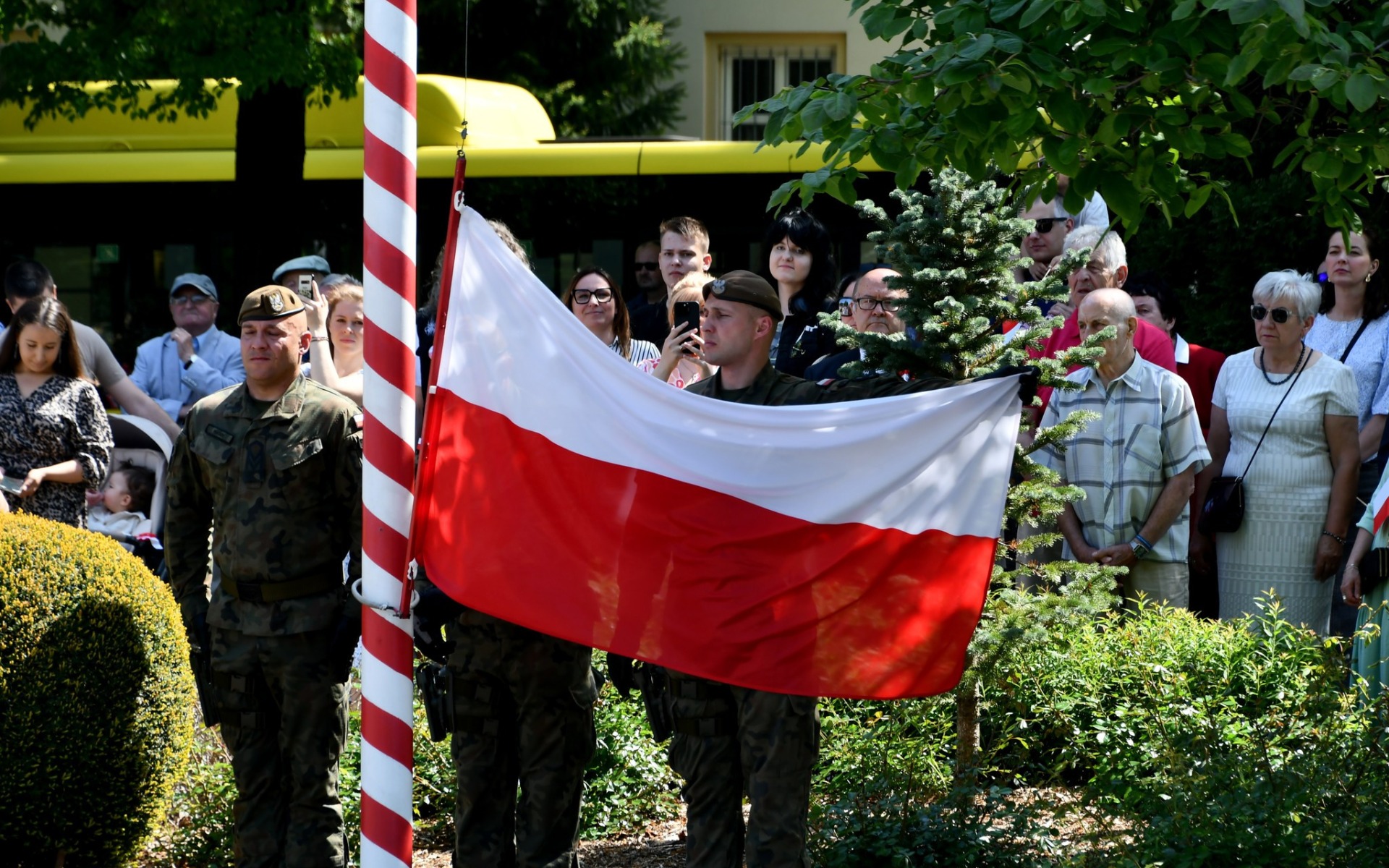 Oświęcim uczcił rocznicę uchwalenia Konstytucji 3 Maja [ZDJĘCIA]