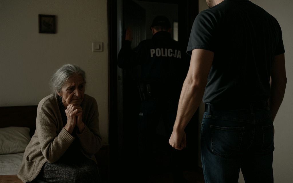 Znęcał się nad 85-letnią matką. Policjanci z Kęt zatrzymali 45-latka