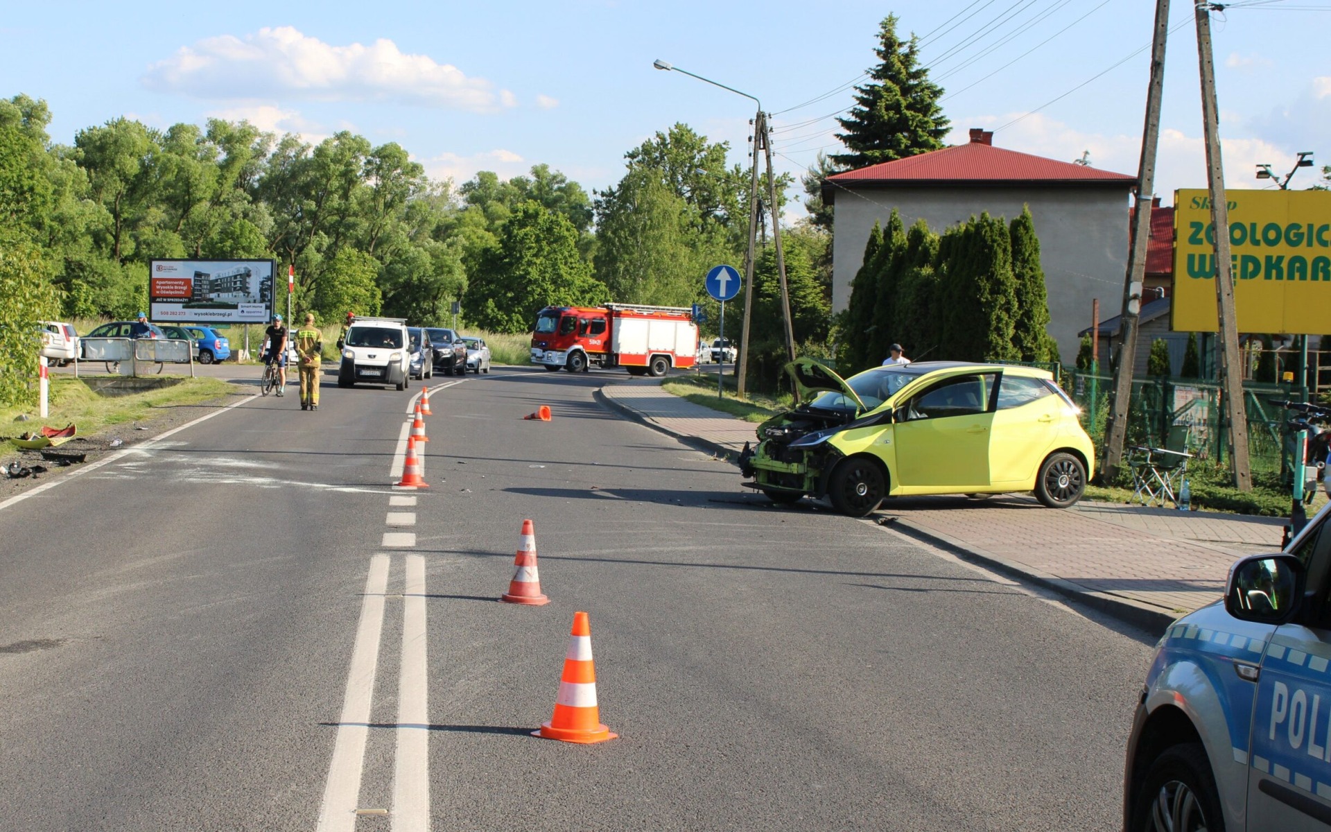 Wypadek na Legionów w Oświęcimiu! Motocyklista w szpitalu po zderzeniu z toyotą