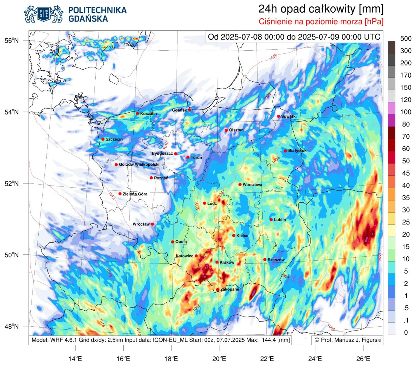 Uwaga na intensywne opady deszczu – możliwe podtopienia także w powiecie oświęcimskim