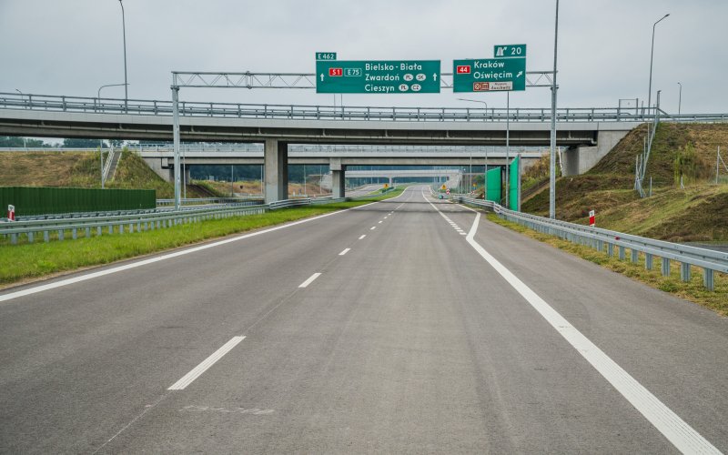 Oświęcim. W poniedziałek 25 sierpnia otwarcie nowego odcinka drogi ekspresowej S1