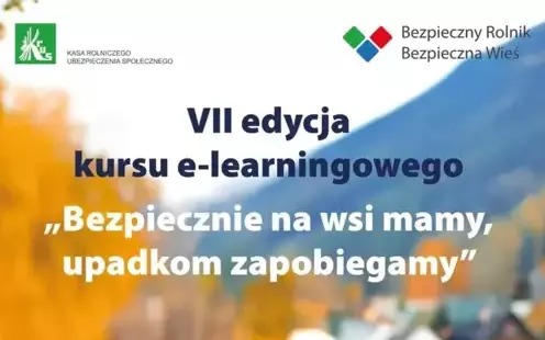 Konkurs e-learningowy „Bezpiecznie na wsi mamy – upadkom zapobiegamy”