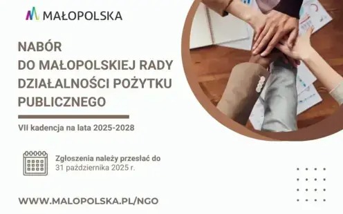 Nabór do Małopolskiej Rady Działalności Pożytku Publicznego VII kadencji