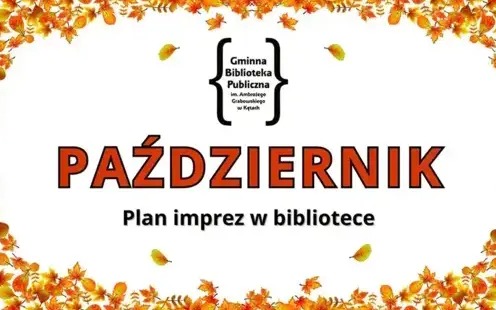 Harmonogram wydarzeń w Bibliotece - październik 2025