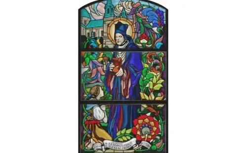 Witraż z sanktuarium Świętego Jana Kantego ponownie zachwyca