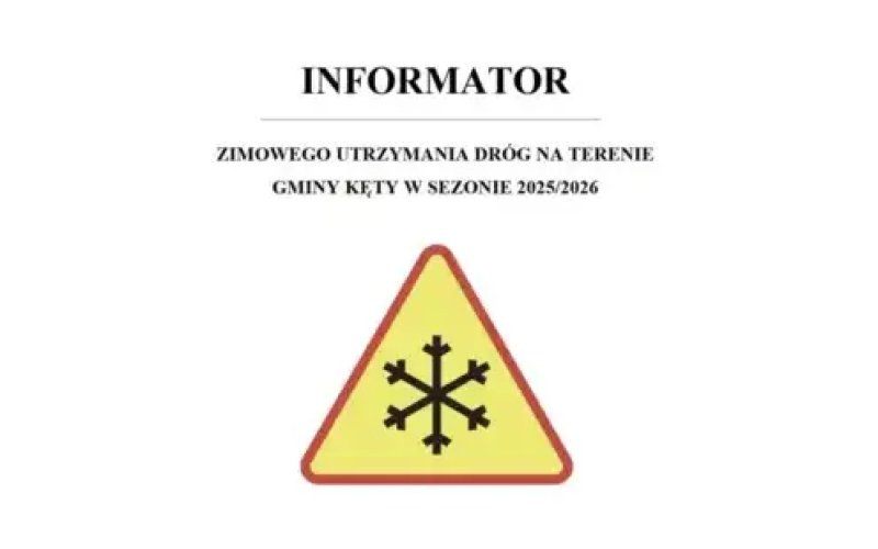 Informator zimowego utrzymania dróg na terenie Gminy Kęty w sezonie 2025/2026