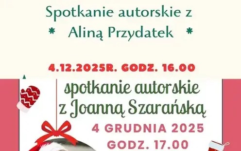 Mikołajkowe spotkania autorskie w bibliotece!