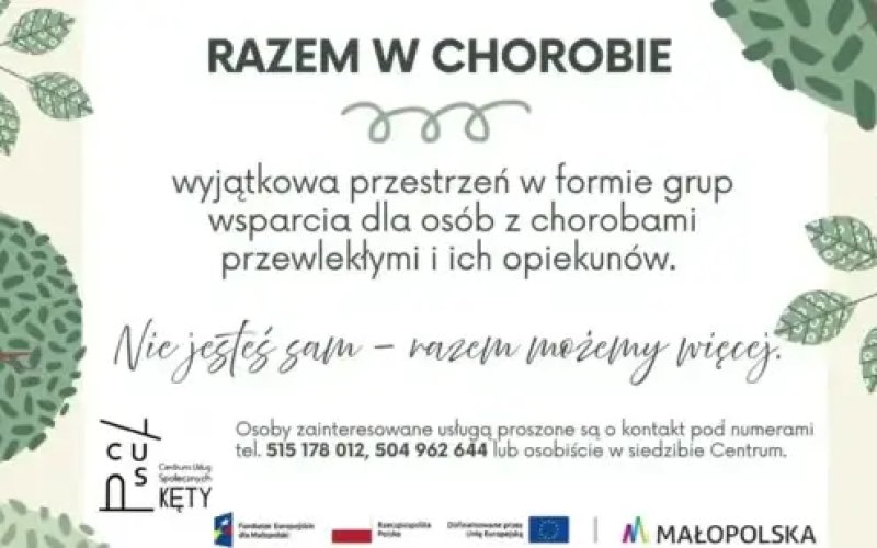 „Razem w chorobie” – wsparcie dla tych, którzy opiekują się innymi