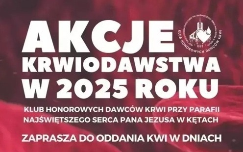 Ostatnia w tym roku akcja krwiodawstwa przyparafialnego Klubu Honorowych Dawców Krwi