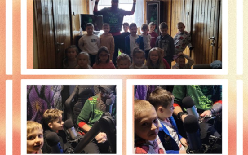 Wizyta uczniów klasy pierwszej w Radiu Road Story w Nowej Wsi