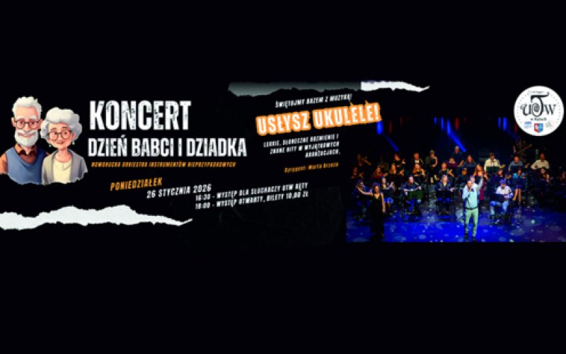 Koncert z okazji Dnia Babci i Dziadka | Nowohucka Orkiestra Instrumentów Nieprzypadkowych w DK KĘTY