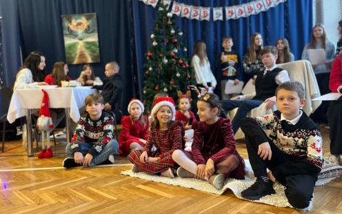 Spotkanie noworoczne w Szkole Podstawowej w Nowej Wsi