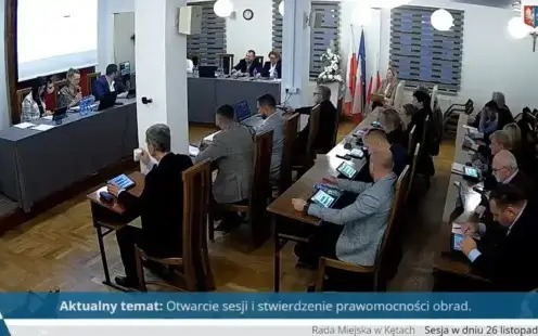 XXV sesja Rady Miejskiej w Kętach: Transmisja na żywo