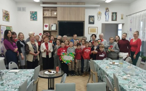 Wizyta uczniów ZSP nr 3 w Kętach w Dziennym Domu „Senior-Wigor”