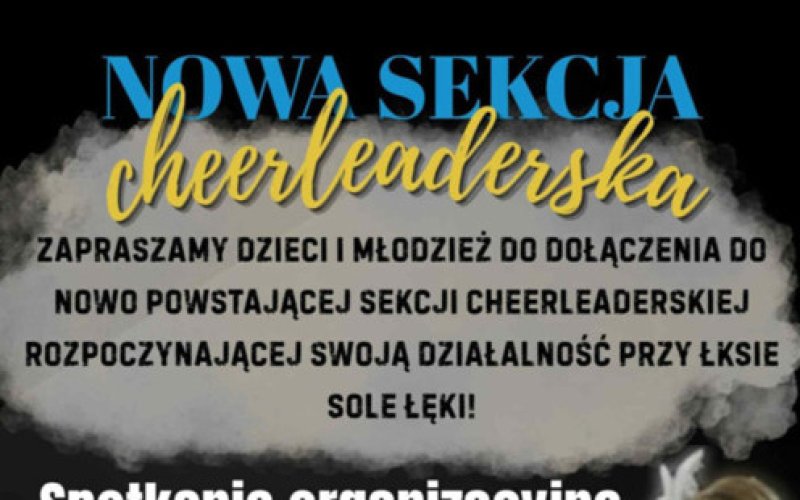 Sekcja Cheerleaderek w Łękach! - nowa inicjatywa Soły Łęki
