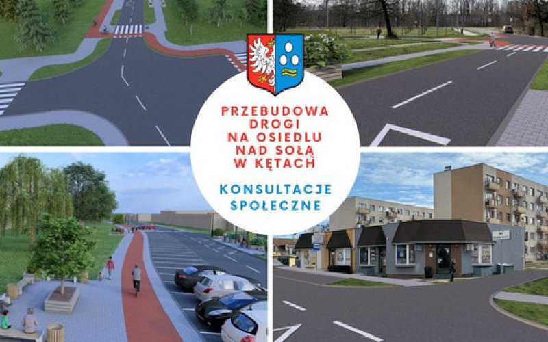Przebudowa drogi gminnej na os. Nad Sołą w Kętach: Konsultacje społeczne