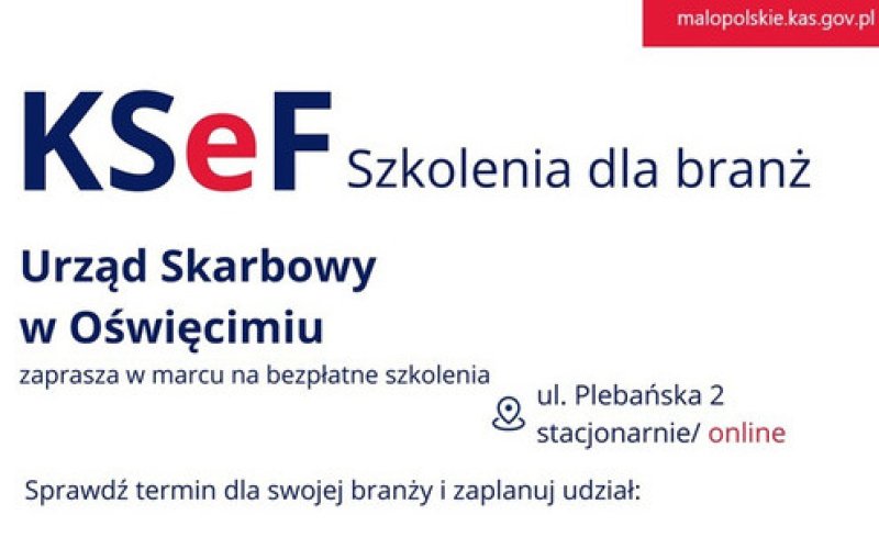 Branżowe szkolenia z KSeF-u w Urzędzie Skarbowym w Oświęcimiu