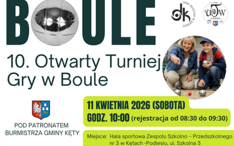 10. Otwarty Turniej Gry w Boule z Domem Kultury w Kętach