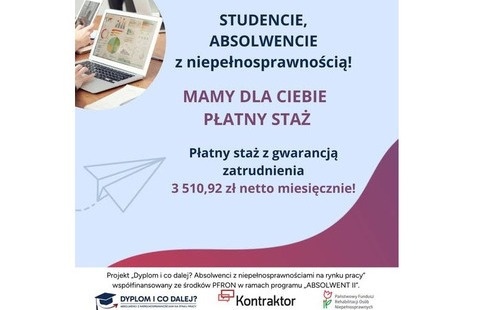 Projekt „Dyplom i co dalej? Absolwenci z niepełnosprawnościami na rynku pracy”