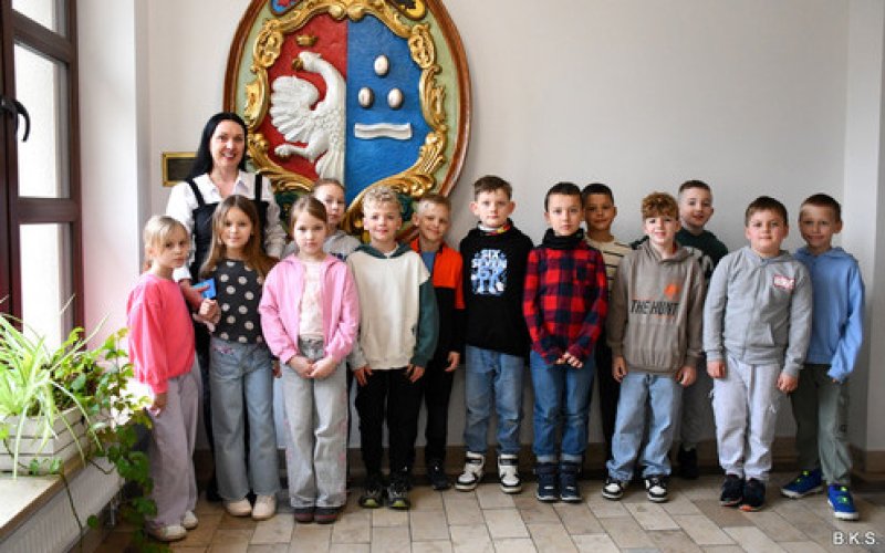 Uczniowie z Malca z wizytą w Urzędzie Gminy Kęty