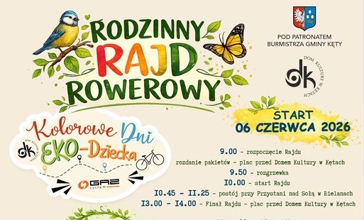 Rodzinny Rajd Rowerowy - zapisy trwają do 22 maja!