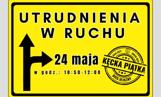 Bieg uliczny "Kęcka Piątka" - utrudnienia w ruchu